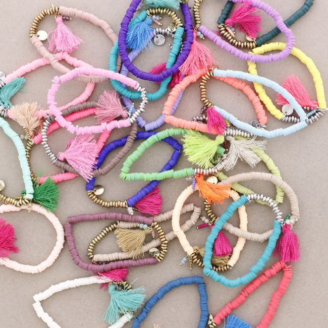 FIMO FRINGE BRACELET