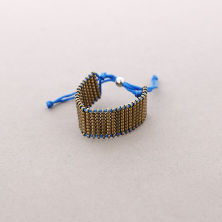 MULTI-ROW METAL BEADS BRACELET