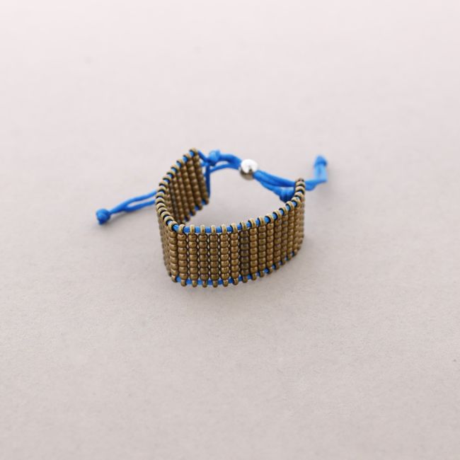MULTI-ROW METAL BEADS BRACELET