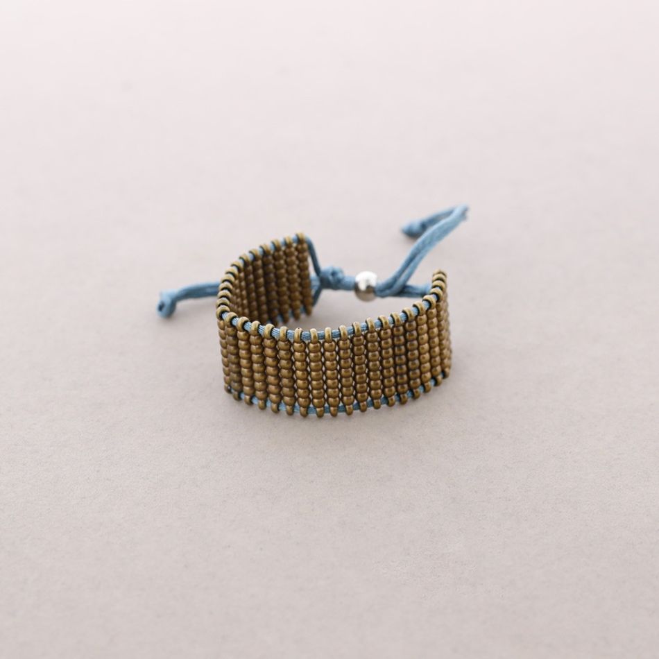 MULTI-ROW METAL BEADS BRACELET