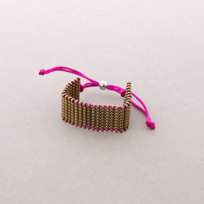 MULTI-ROW METAL BEADS BRACELET