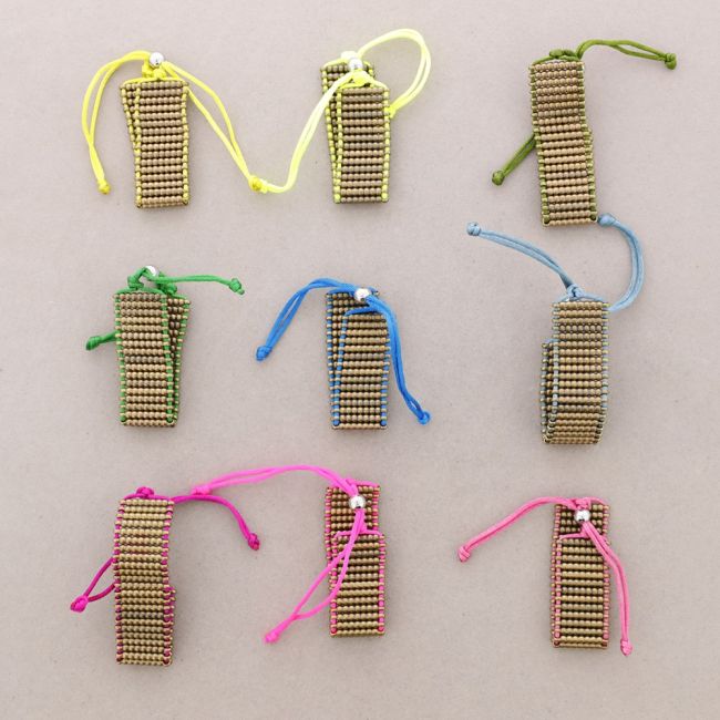 MULTI-ROW METAL BEADS BRACELET