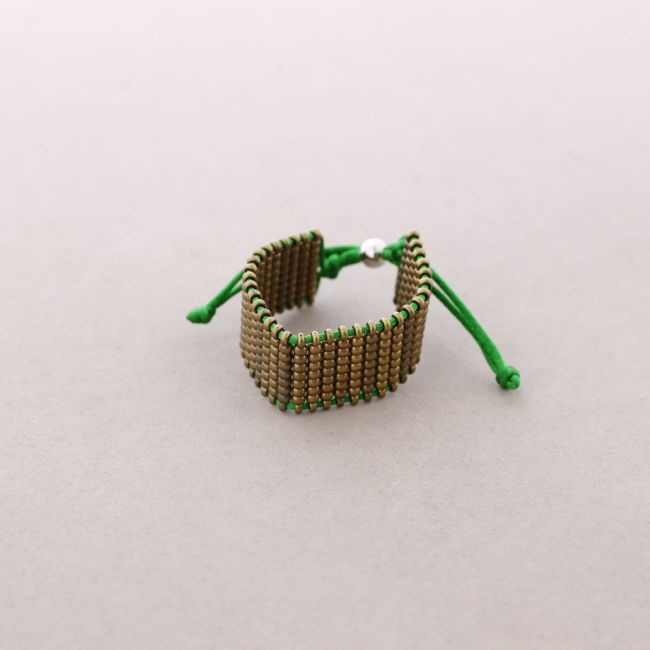 MULTI-ROW METAL BEADS BRACELET