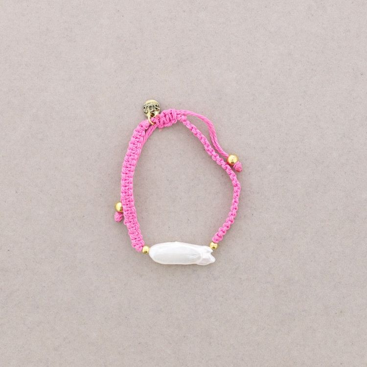 PULSERA MACRAMÉ PERLA CULTIVADA
