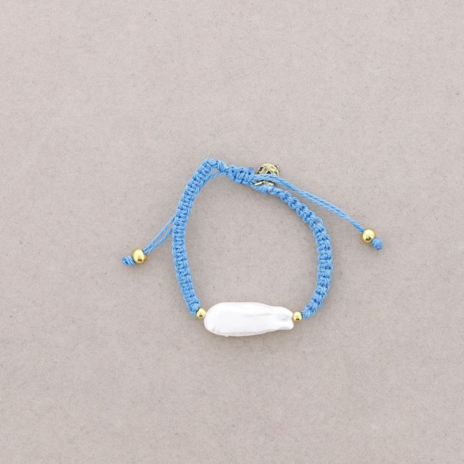 PULSERA MACRAMÉ PERLA CULTIVADA