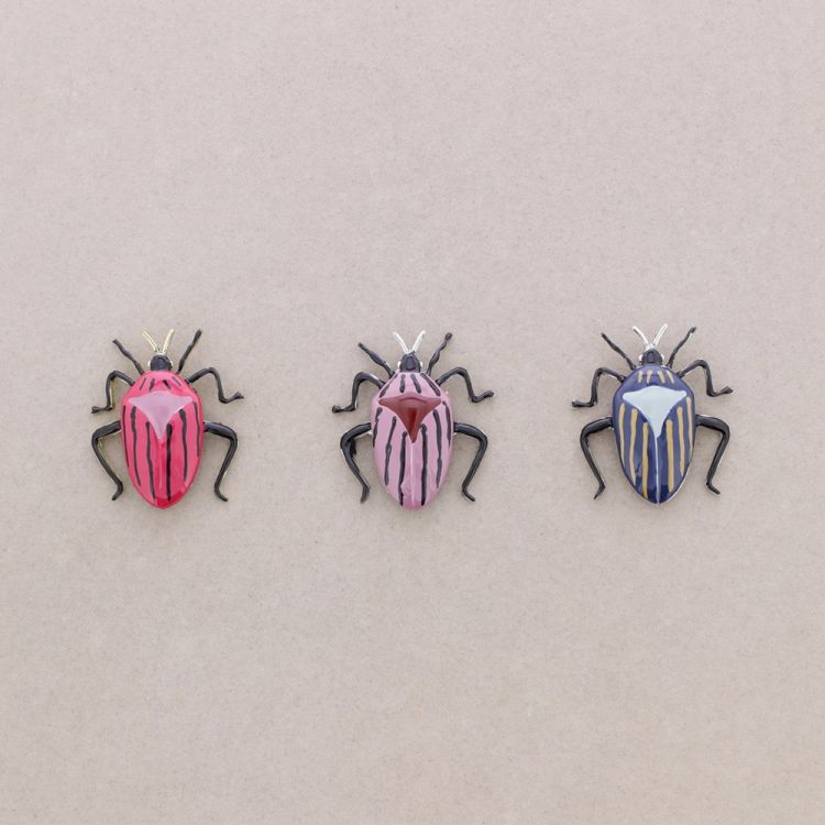 BROCHE METAL ESMALTE 2