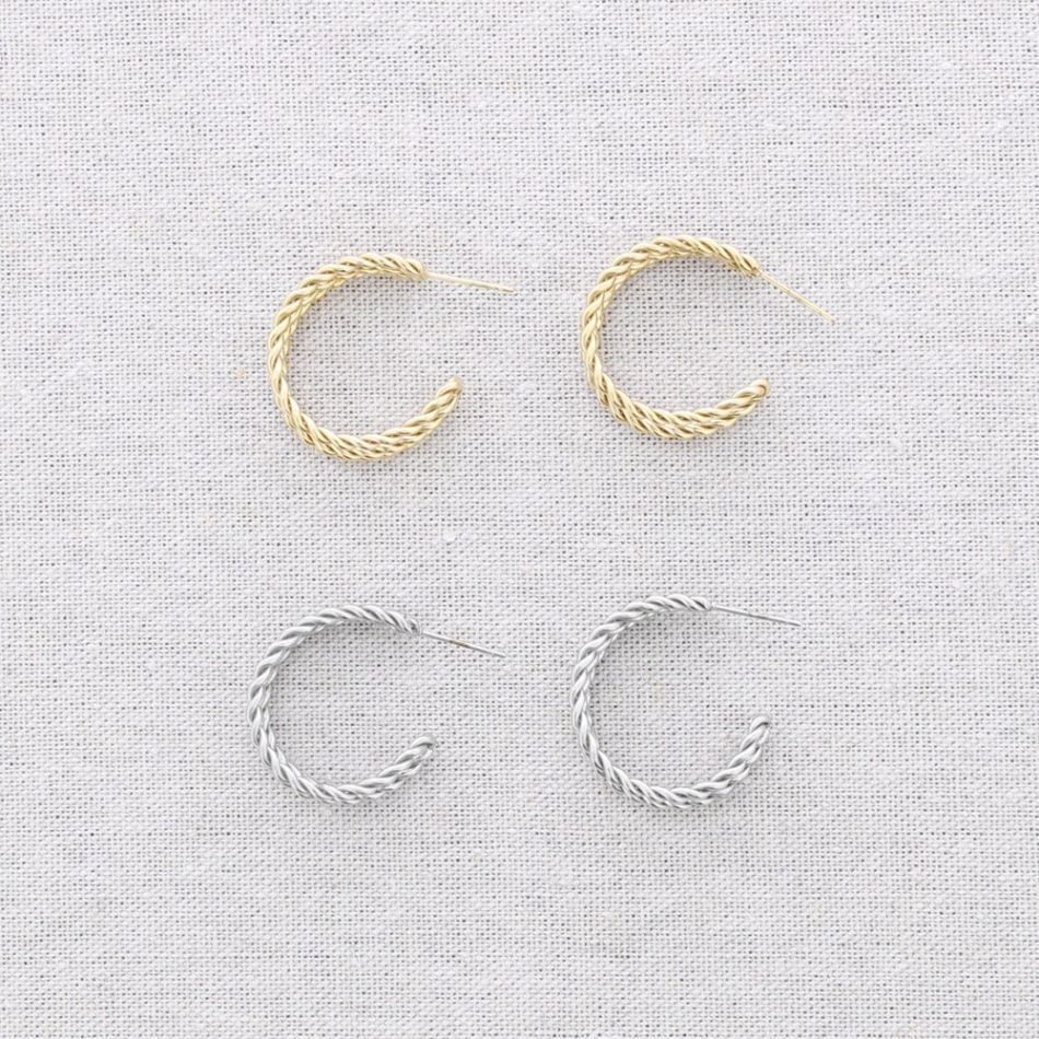 PENDIENTES ACERO TRIPLE ARO