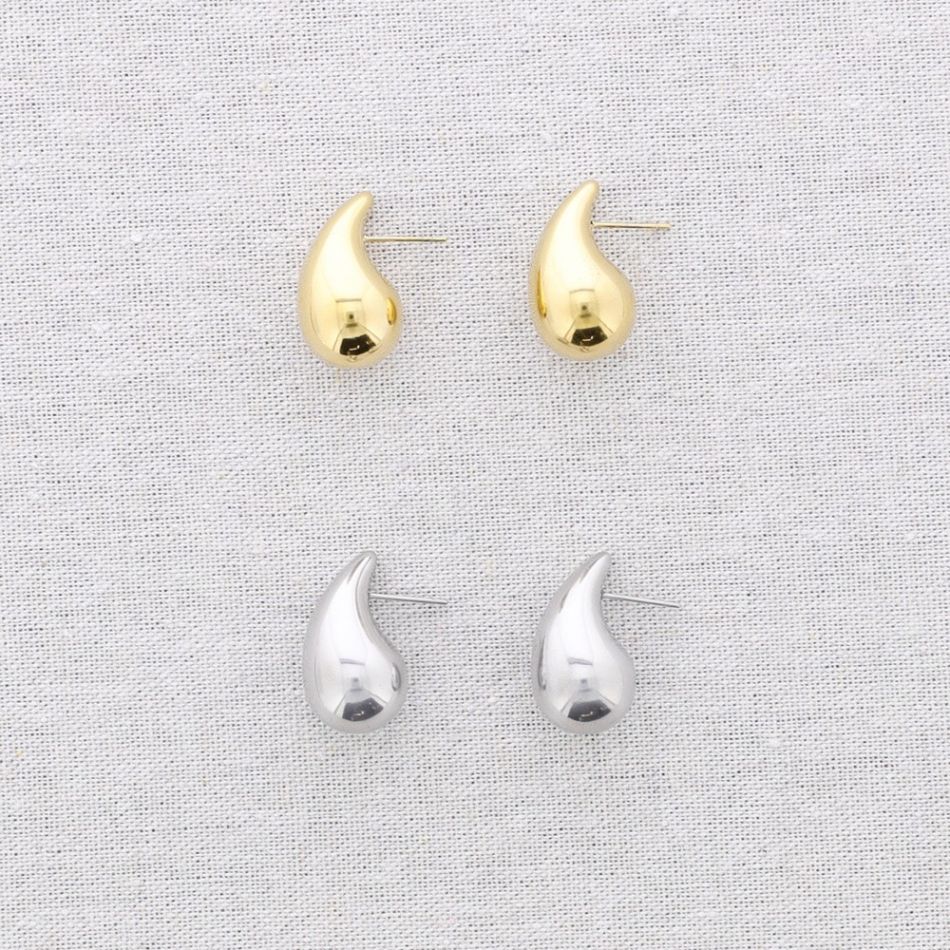 PENDIENTES ACERO GOTA