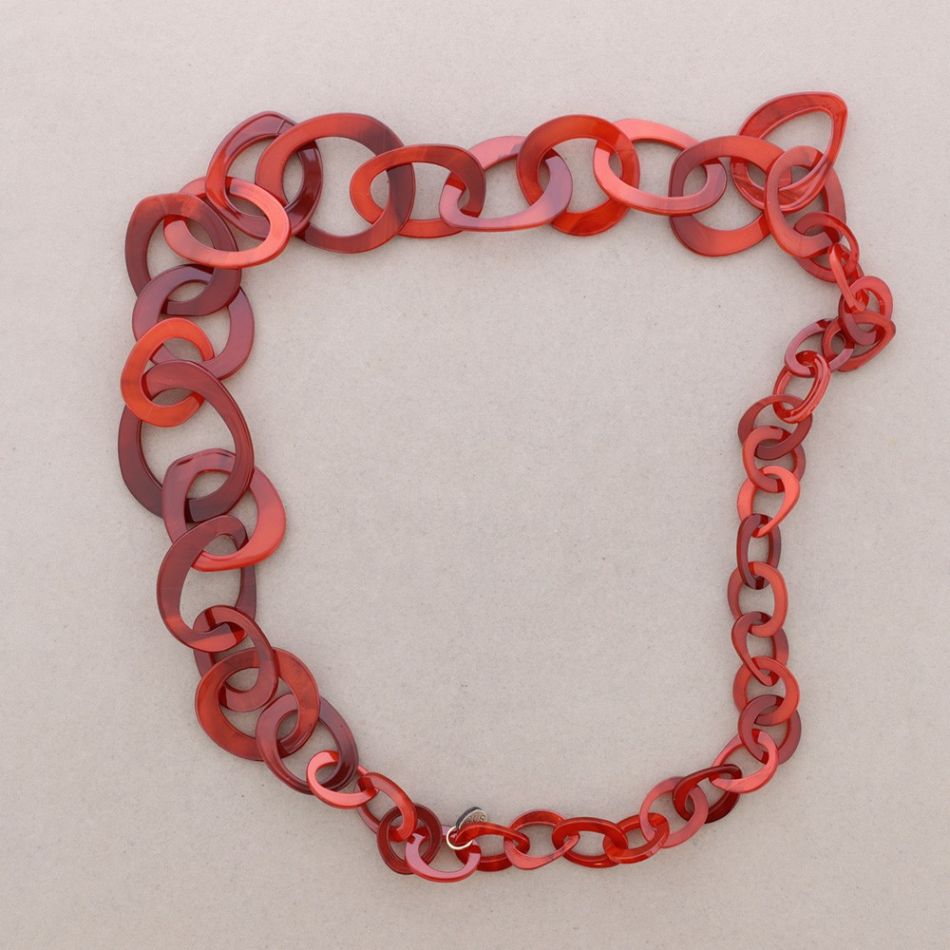 LONG RESIN LINK NECKLACE
