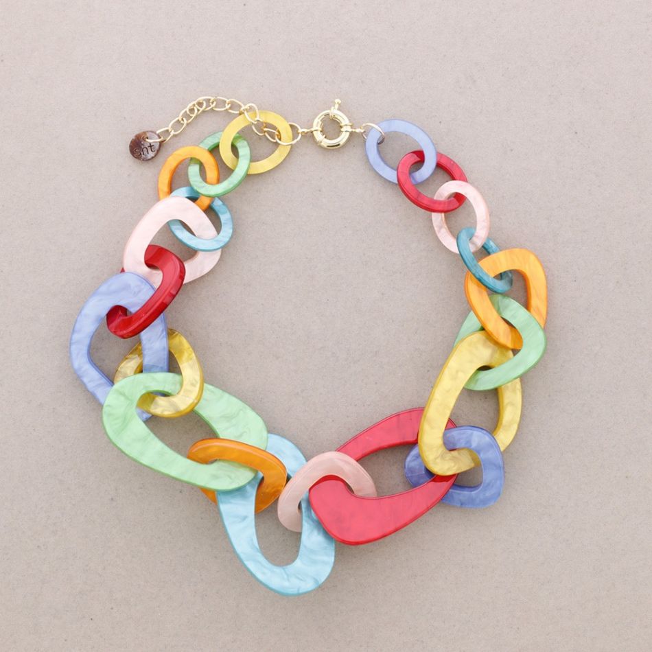 RESIN LINKS NECKLACE