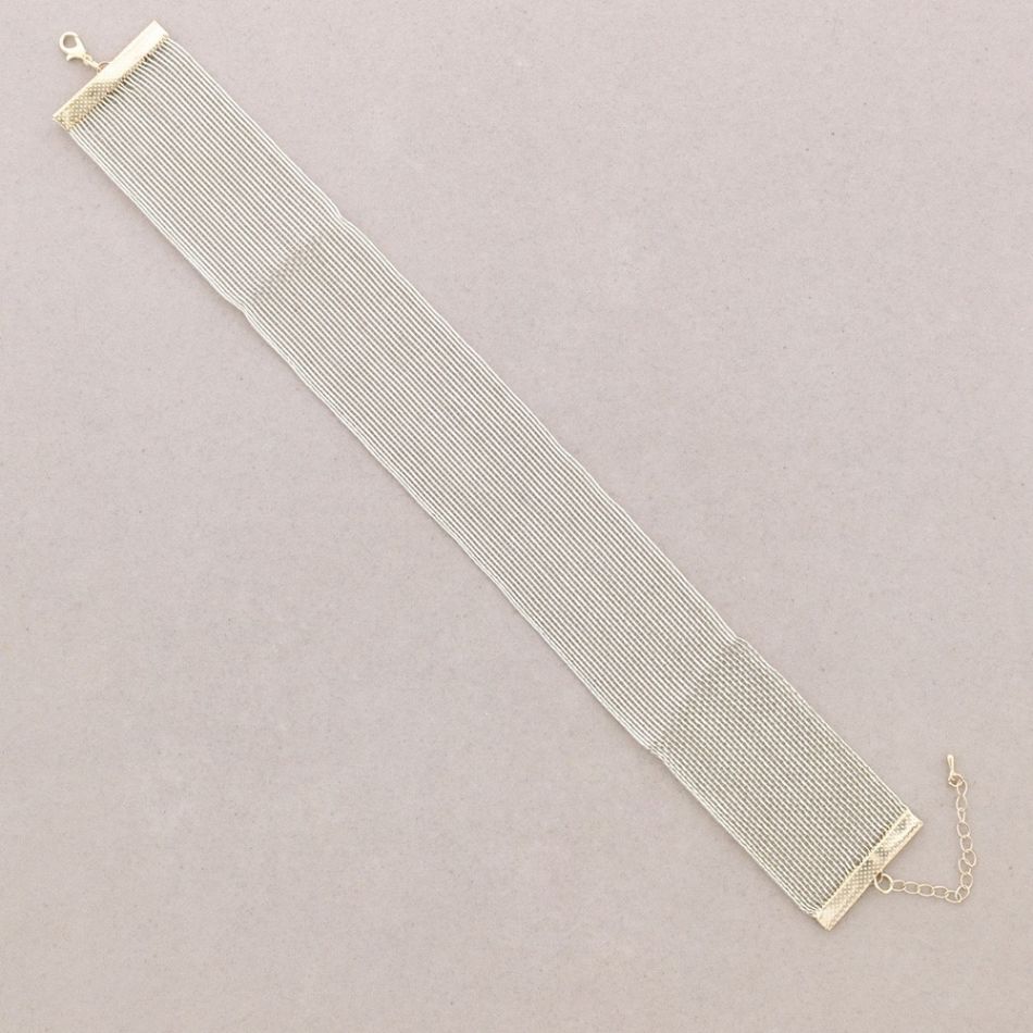 WIDE MESH CHOKER 4CM