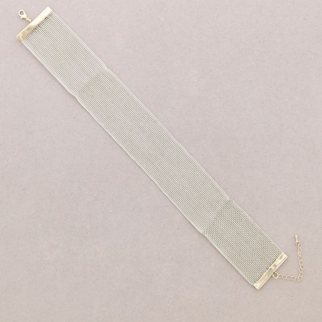 WIDE MESH CHOKER 4CM