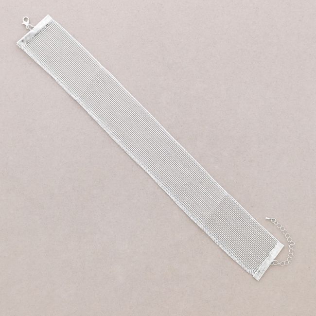 WIDE MESH CHOKER 4CM