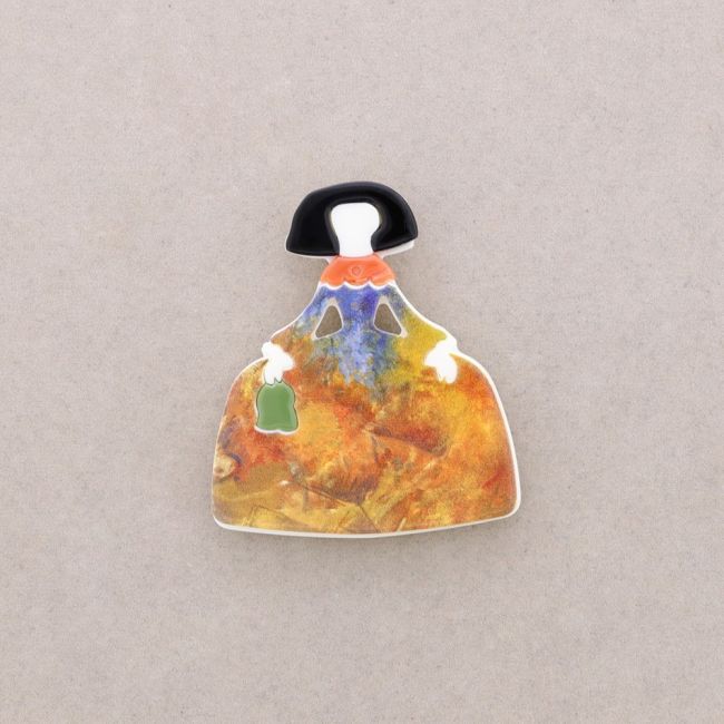 BROCHE IMÁN MENINA RESINA