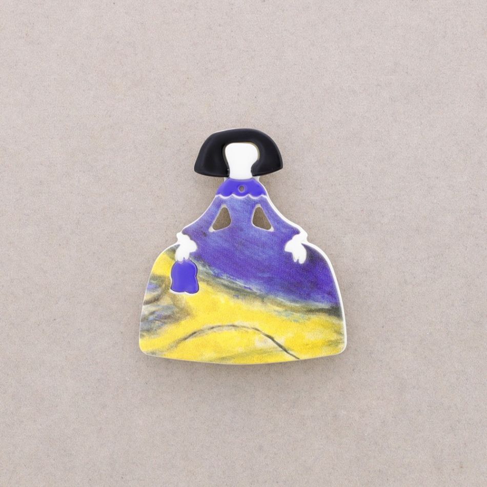 BROCHE IMÁN MENINA RESINA