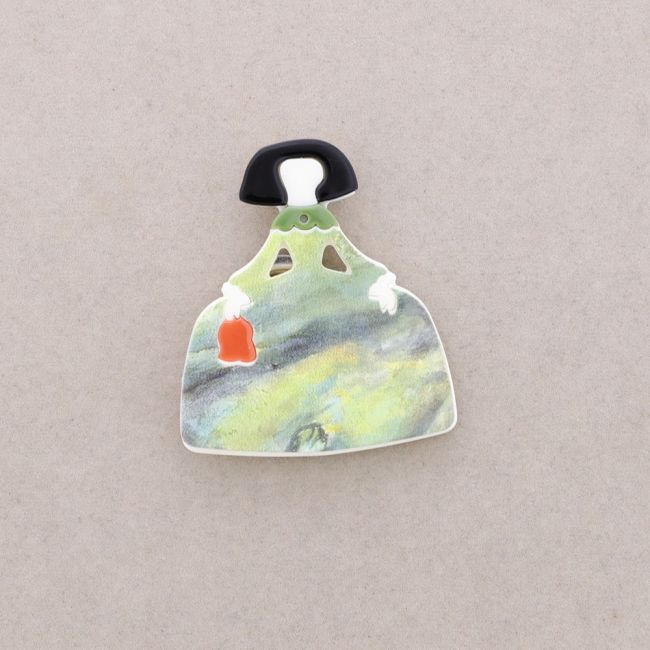 BROCHE IMÁN MENINA RESINA