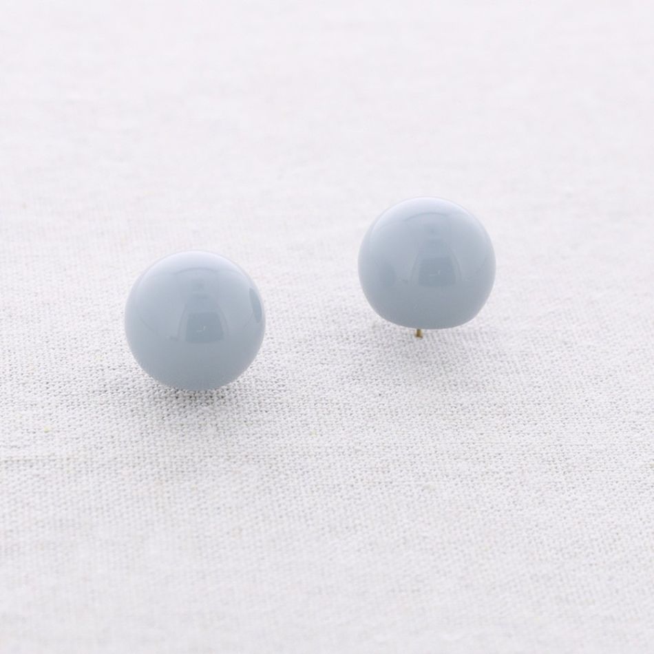 PENDIENTES ACERO FORMA REDONDEADA