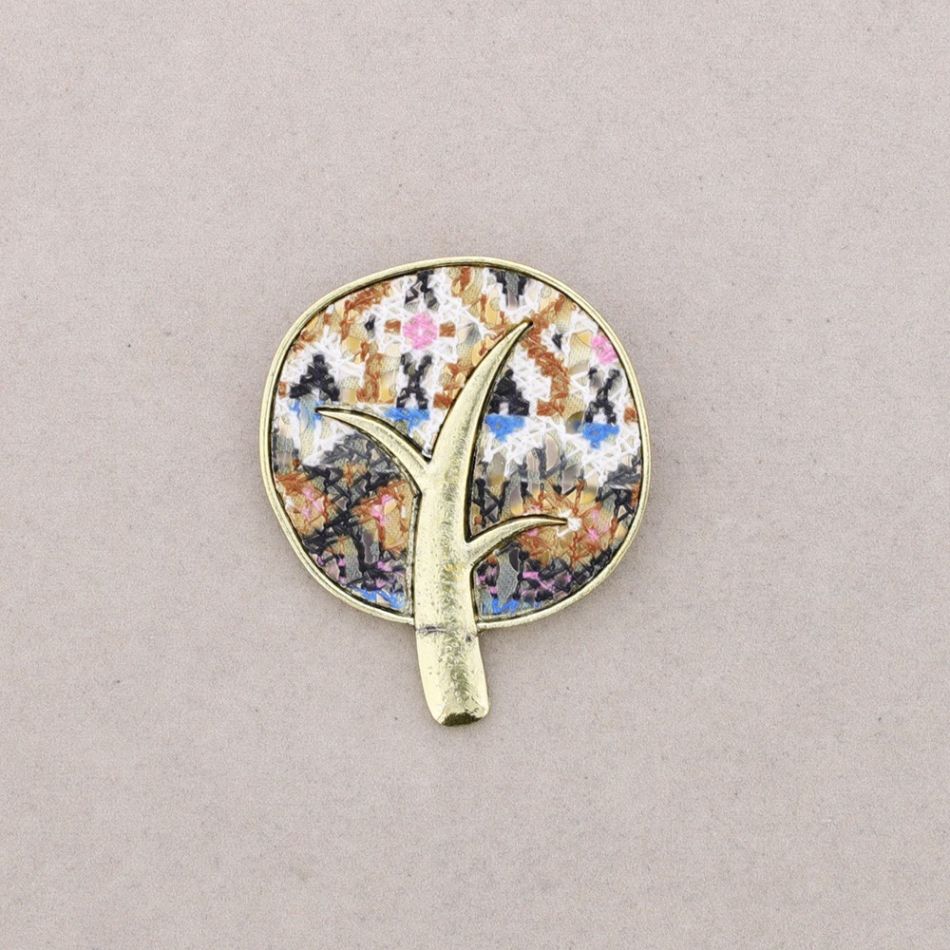 BROCHE METAL ESTAMPADO