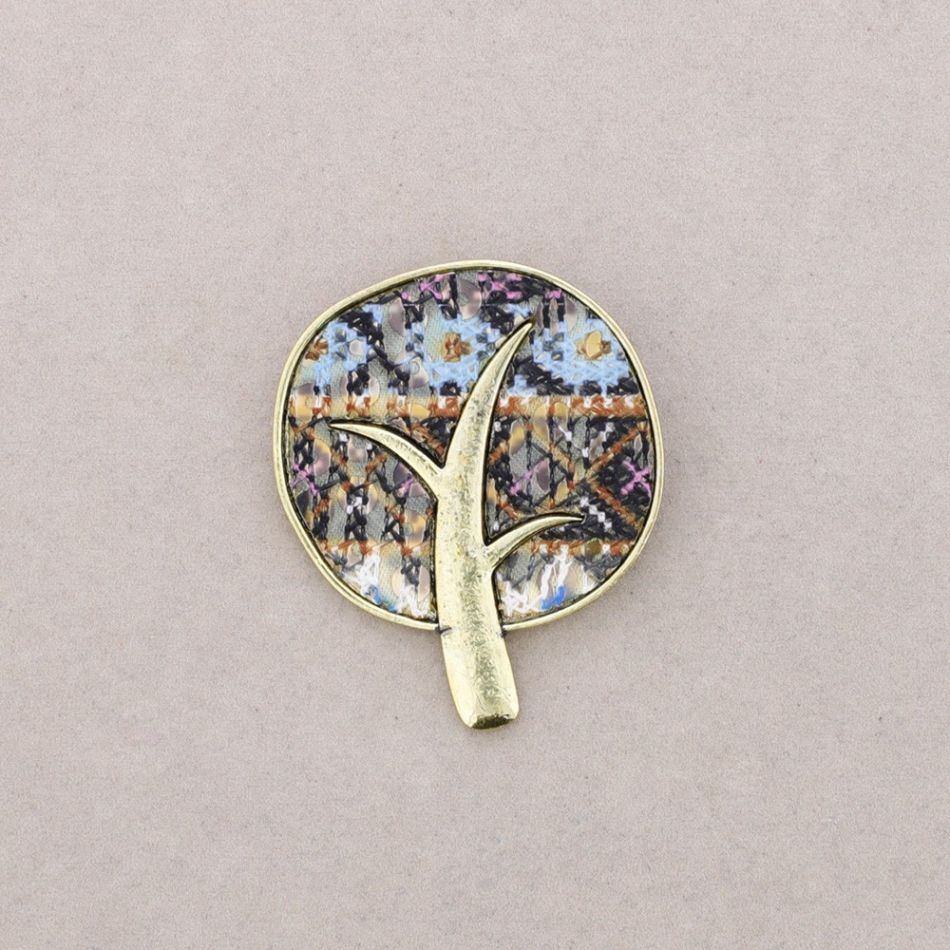 BROCHE METAL ESTAMPADO