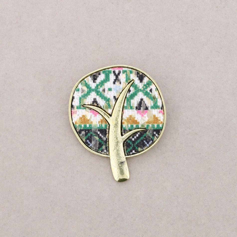 BROCHE METAL ESTAMPADO