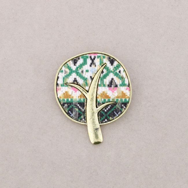 BROCHE METAL ESTAMPADO