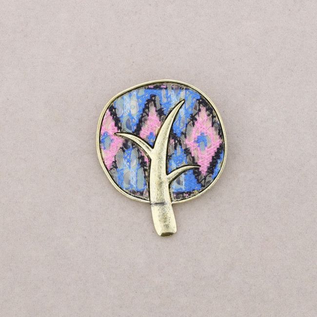 BROCHE METAL ESTAMPADO