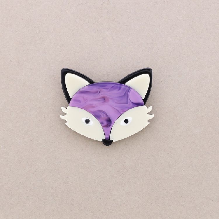 RESIN FOX BROOCH