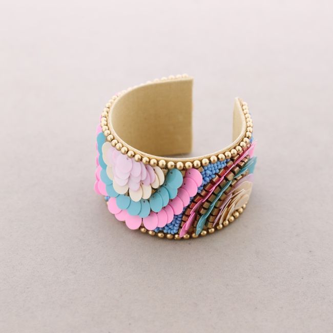 PULSERA AJUSTABLE LENTEJUELAS