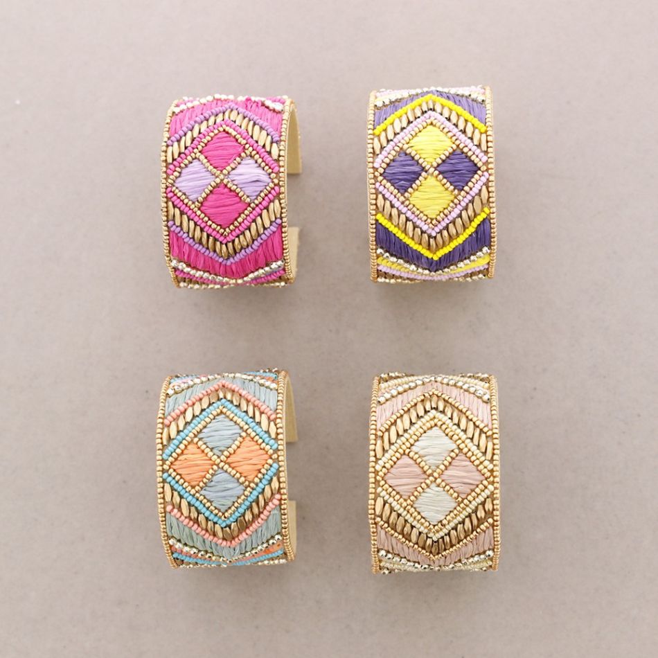 PULSERA AJUSTABLE CUENTAS ÉTNICO