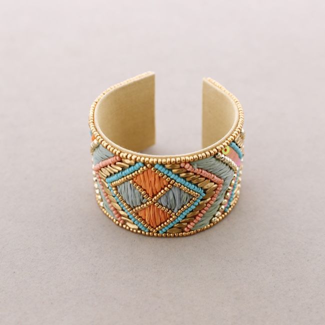 PULSERA AJUSTABLE CUENTAS ÉTNICO