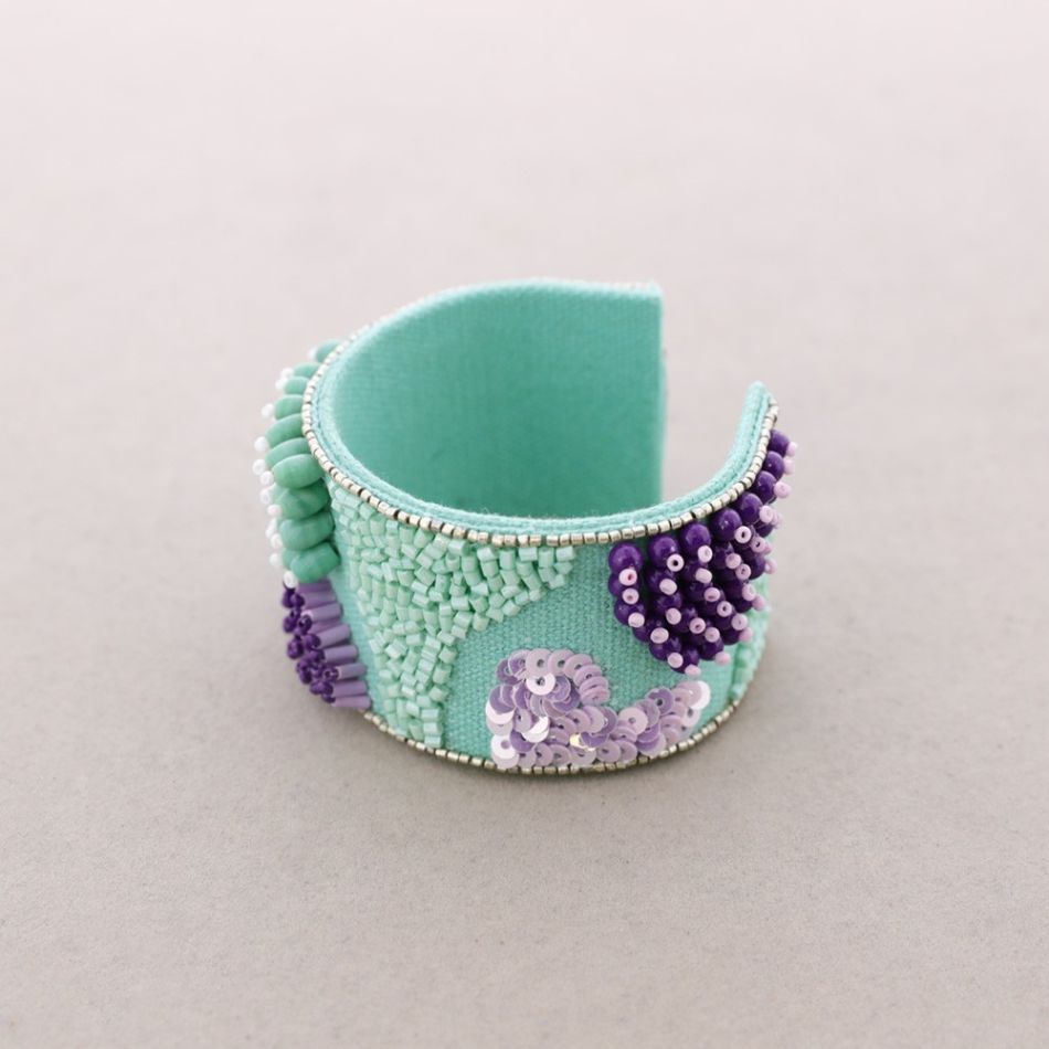PULSERA AJUSTABLE CUENTAS ABALORIOS