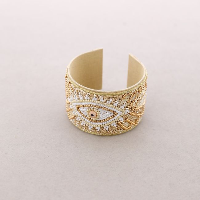 PULSERA AJUSTABLE CUENTAS ABALORIOS