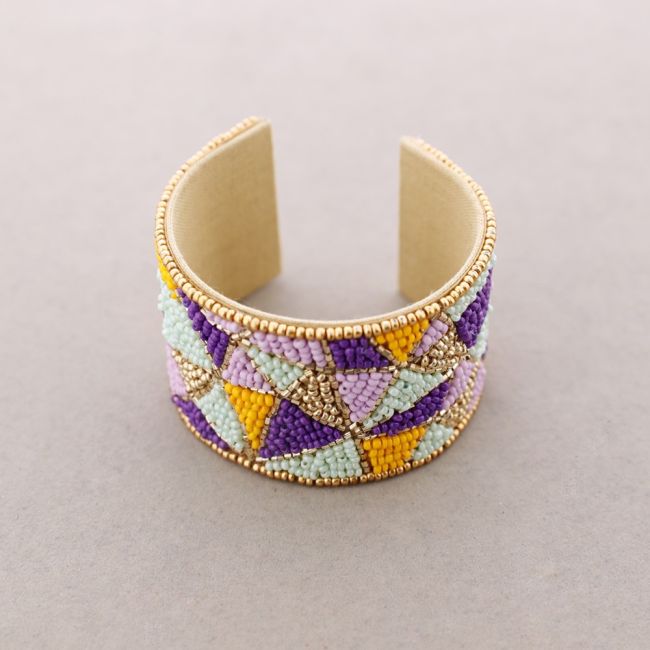PULSERA AJUSTABLE CUENTAS ABALORIOS