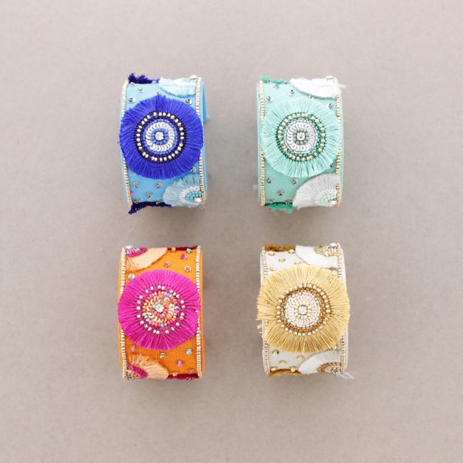PULSERA AJUSTABLE CUENTAS ÉTNICO