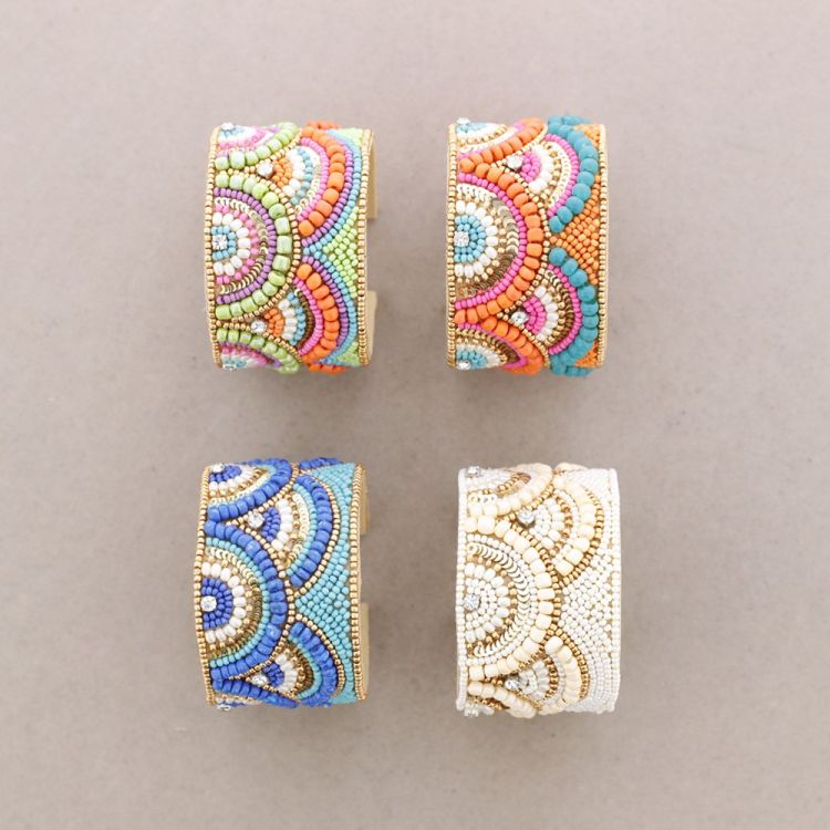 PULSERA AJUSTABLE CUENTAS ABALORIOS 2