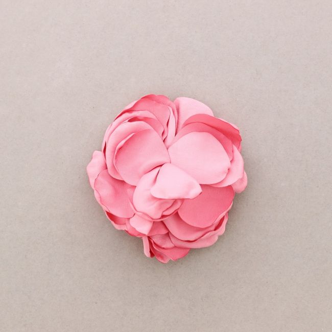 BROCHE FLOR TELA 11CM