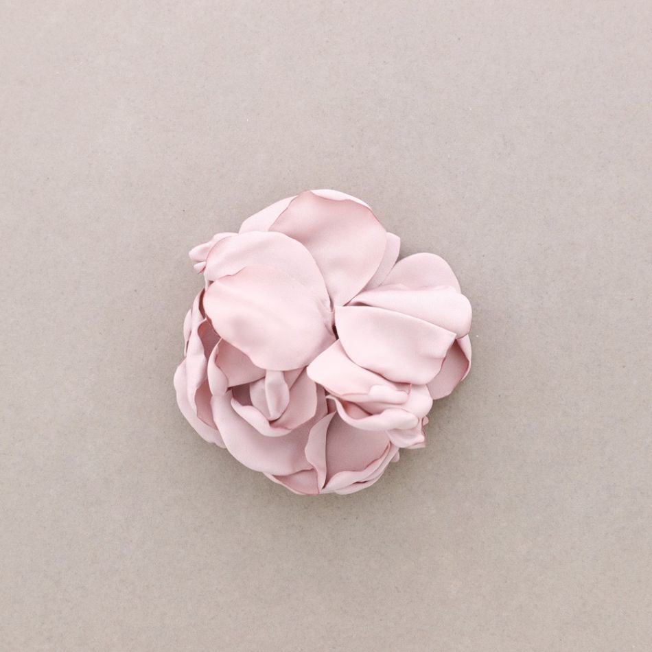 FABRIC FLOWER BROOCH 11CM