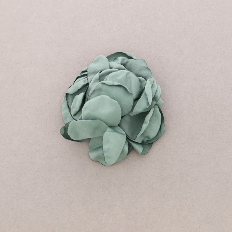 BROCHE FLOR TELA 11CM