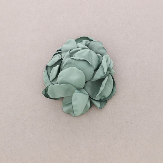 BROCHE FLOR TELA 11CM