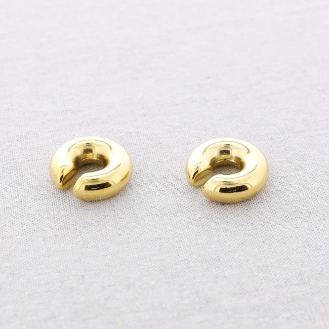 EARCUFF HOOP STEEL EARRINGS