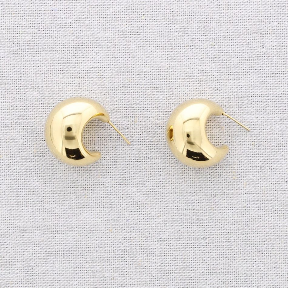 STEEL HOOP EARRINGS