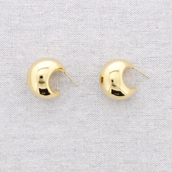 STEEL HOOP EARRINGS