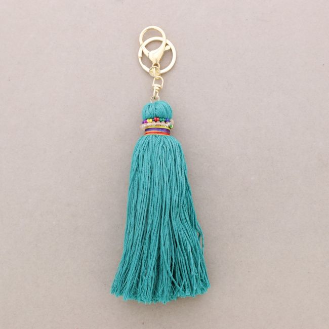 ETHNIC FRINGE KEYCHAIN