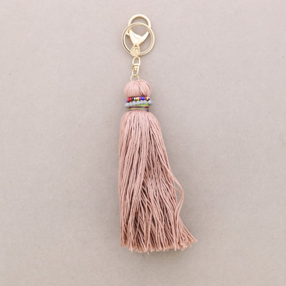ETHNIC FRINGE KEYCHAIN