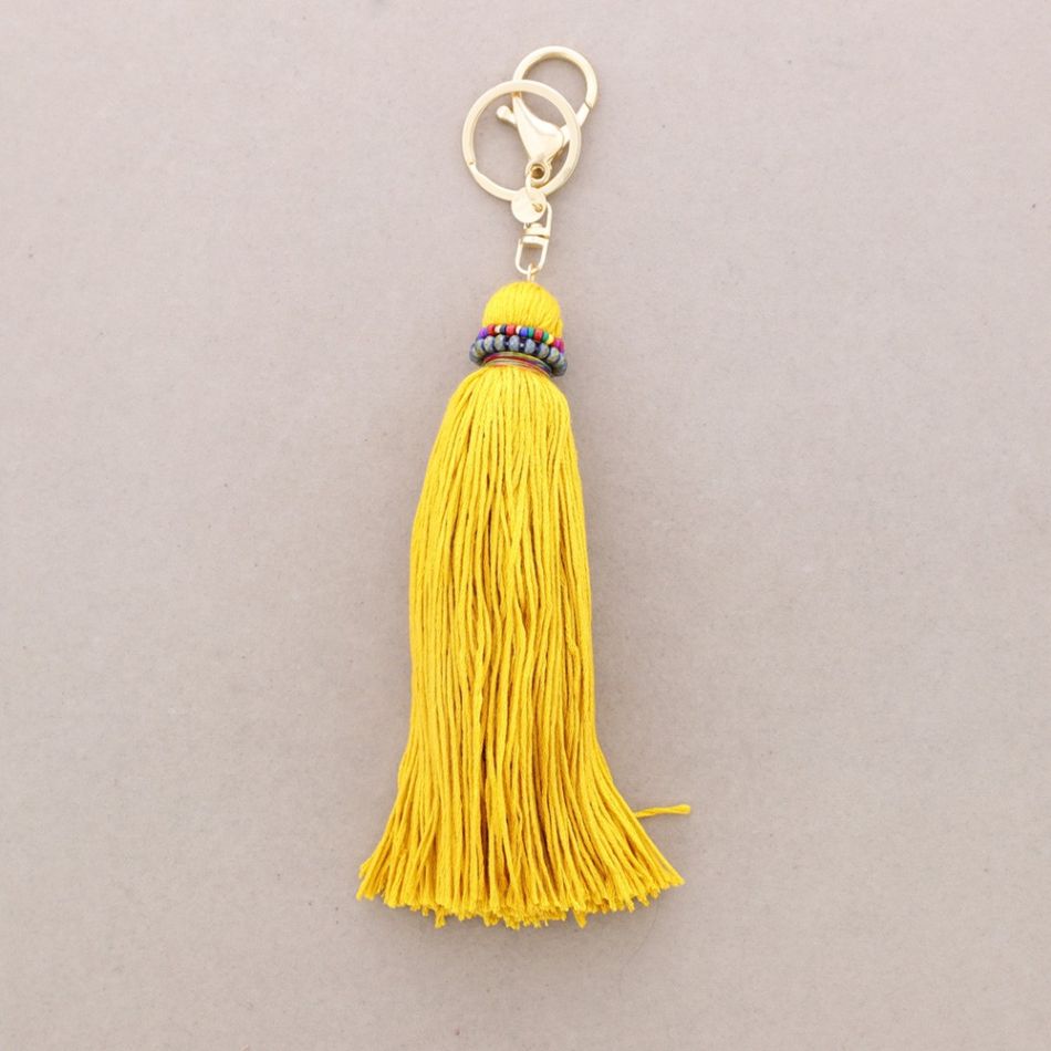 ETHNIC FRINGE KEYCHAIN