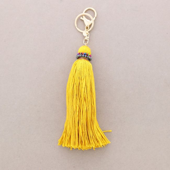 ETHNIC FRINGE KEYCHAIN