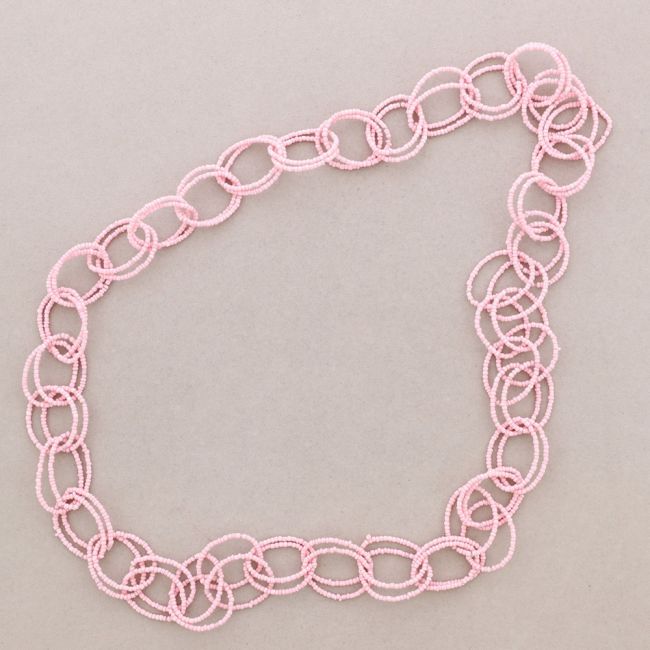 LONG NECKLACE WITH BEADS LINKS 1.1M