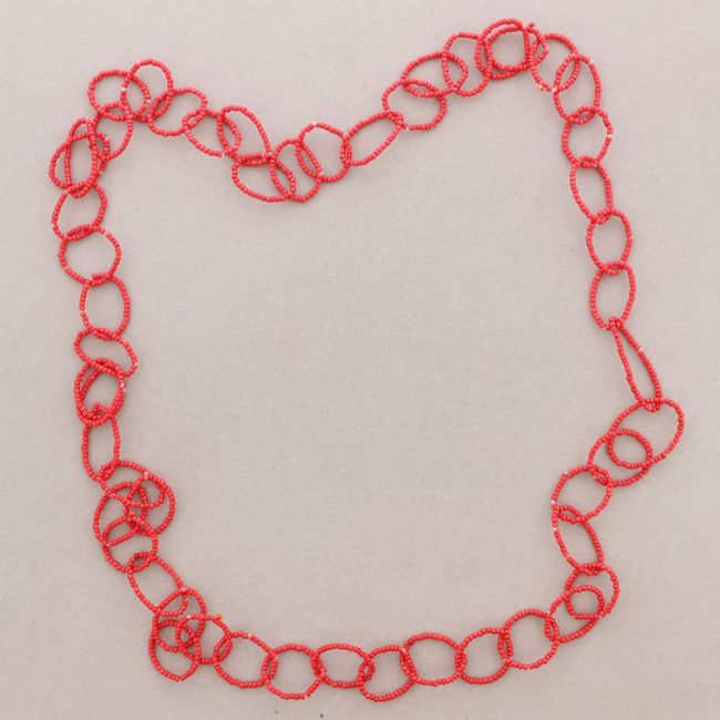COLLAR LARGO ESLABONES ABALORIOS 1.5M