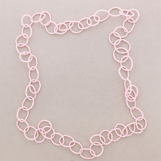 COLLAR LARGO ESLABONES ABALORIOS 1.5M