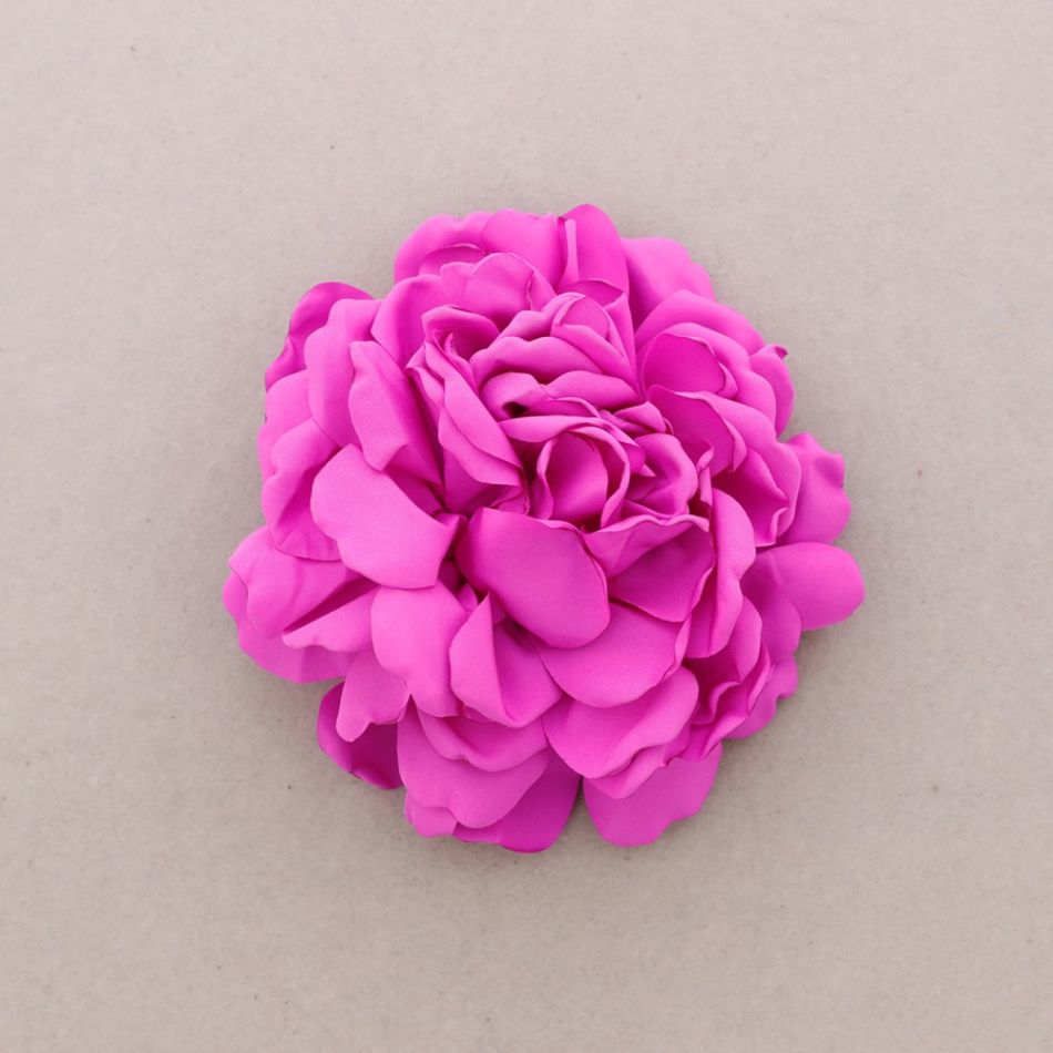 FABRIC FLOWER BROOCH 15CM